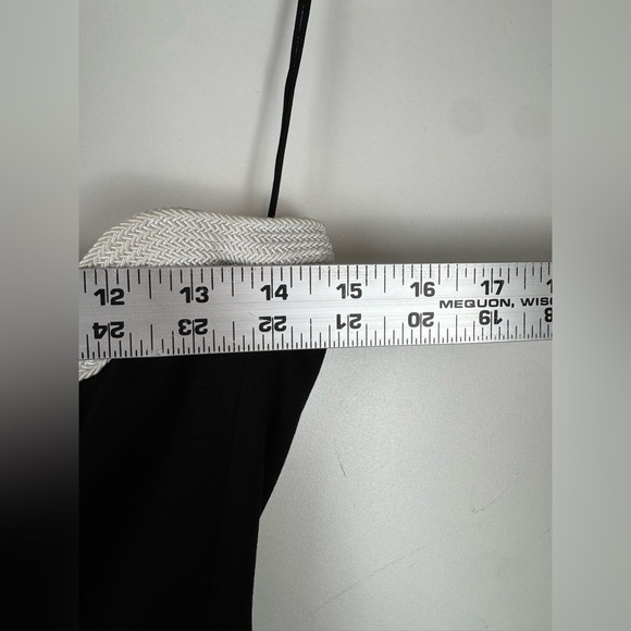 JONATHAN SIMKHAI Size 6 Black & White Scallop Trim Midi Cocktail Dress - Picture 12 of 12